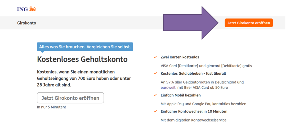 ING-DiBa Extra-Konto eröffnen – Anleitung, Zinsen & Alternative!